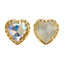 Moonlight Maxi Heart Shape High-Quality Glass Sew-on Nest Hollow Claw Rhinestones