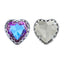 Vitrail Light Maxi Heart Shape High-Quality Glass Sew-on Nest Hollow Claw Rhinestones