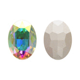 Crystal AB Oval Shape High Quality Glass Pointed Back Fancy Rhinestones WholesaleRhinestone