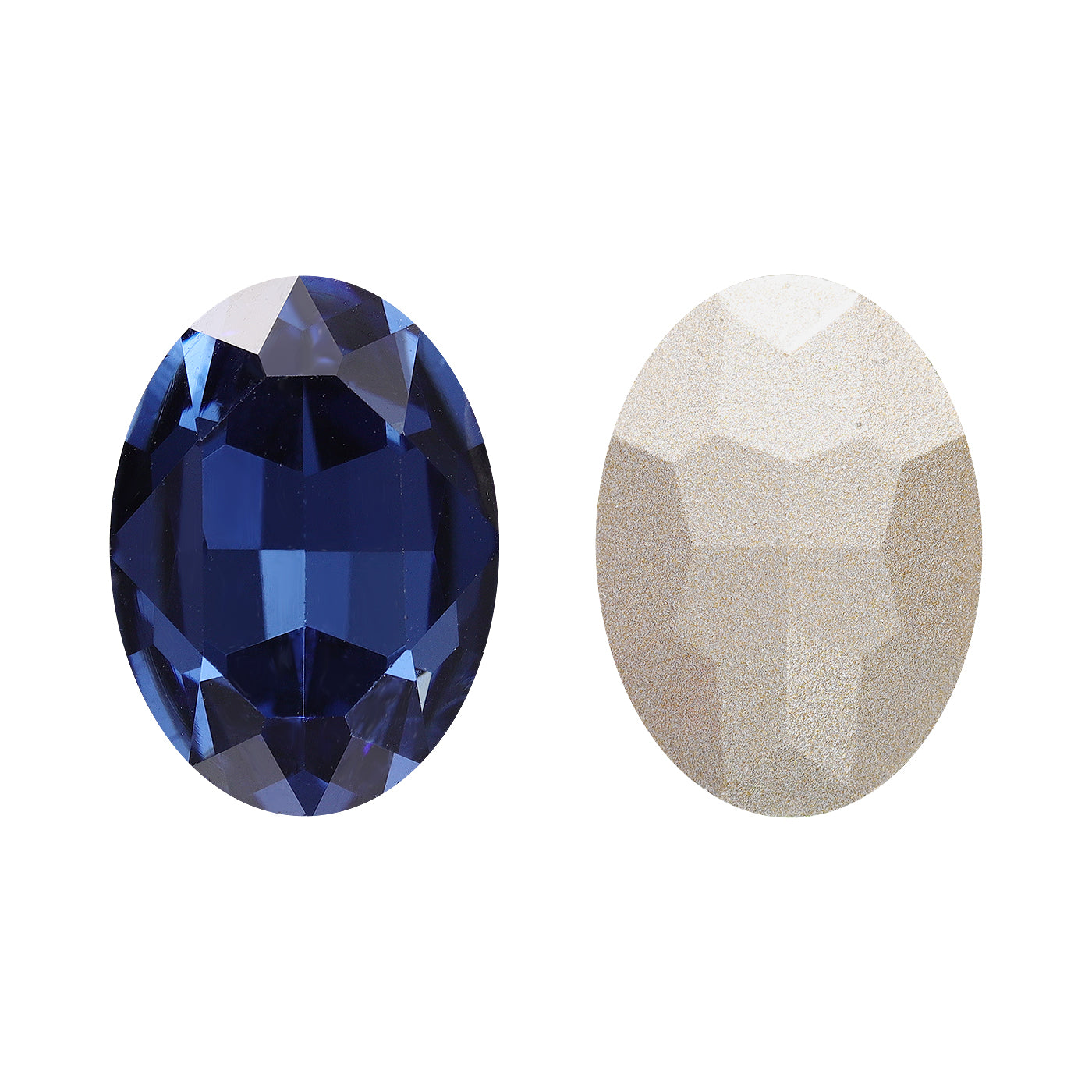 Montana Oval Shape High Quality Glass Pointed Back Fancy Rhinestones WholesaleRhinestone