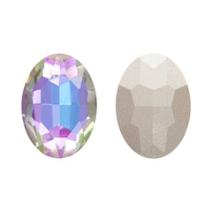 Vitrail Light Oval Shape高品質のガラス尖った背中の派手なラインストーン