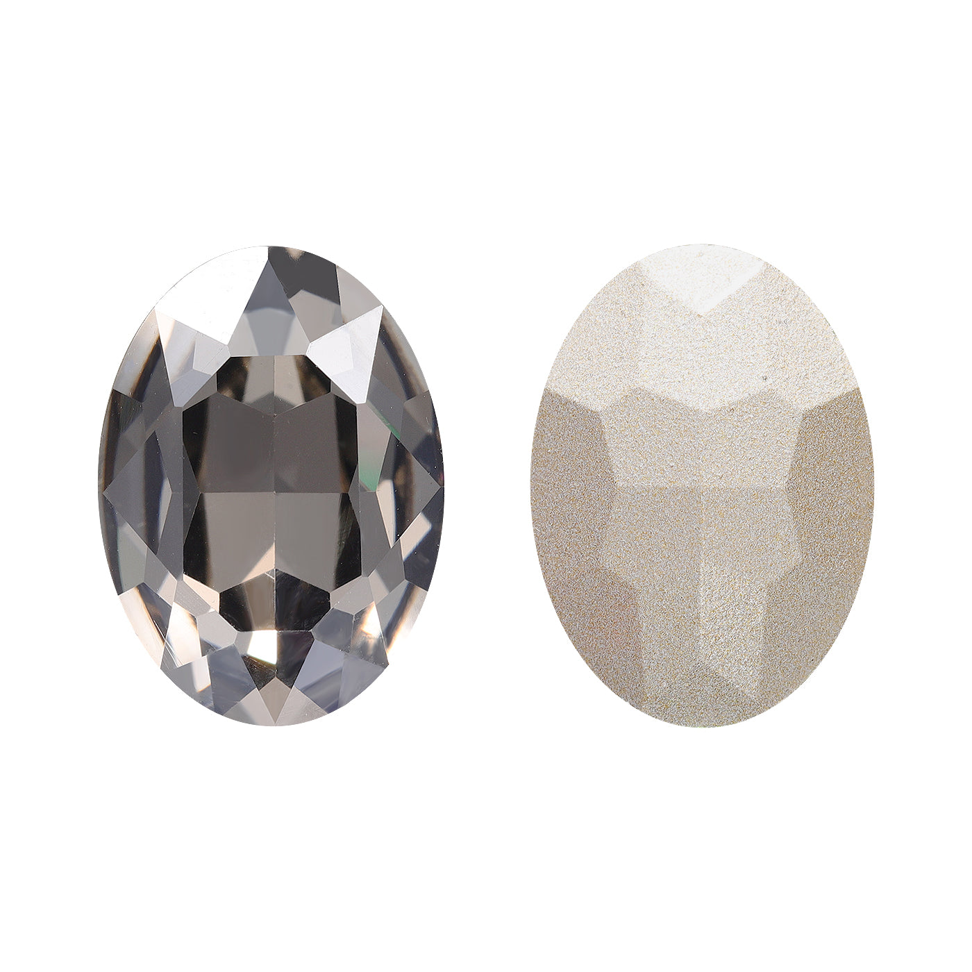 Satin Oval Shape High Quality Glass Pointed Back Fancy Rhinestones WholesaleRhinestone