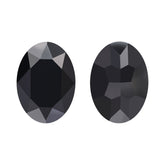 Jet Oval Shape High Quality Glass Pointed Back Fancy Rhinestones WholesaleRhinestone