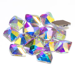 Crystal AB Cosmic Shape High Quality Glass Beveled Flat Back Rhinestones WholesaleRhinestone