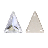 Slim Triangle Shape Silver Shade High Quality Glass Sew-on Rhinestones WholesaleRhinestone