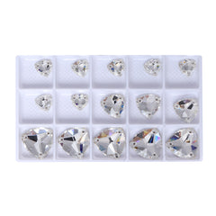 クリスタルトリリアントシェイプ高品質のガラス縫製ラインストーン