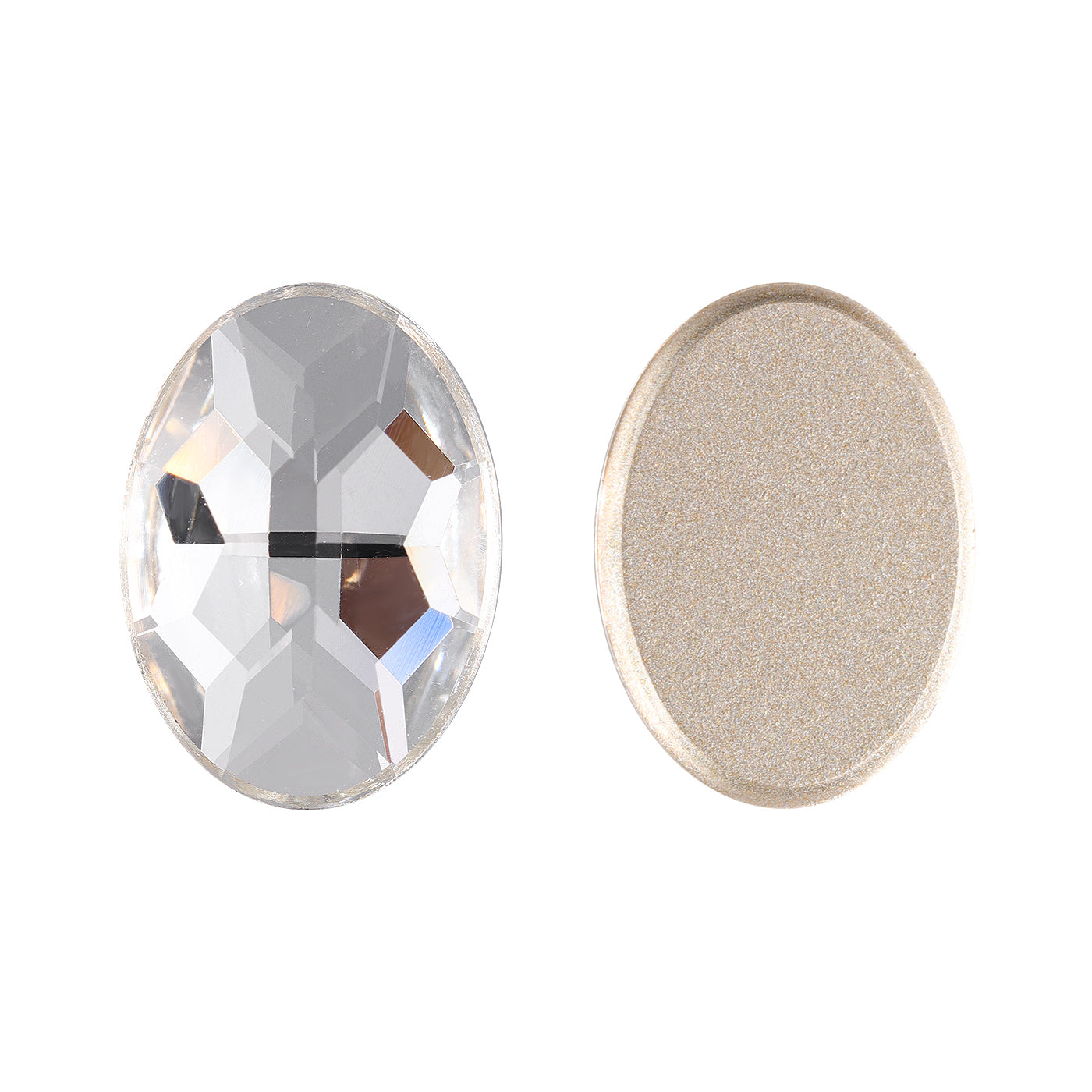 Crystal Oval Shape High Quality Glass Beveled Flat Back Rhinestones WholesaleRhinestone
