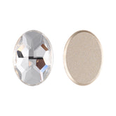 Crystal Oval Shape High Quality Glass Beveled Flat Back Rhinestones WholesaleRhinestone
