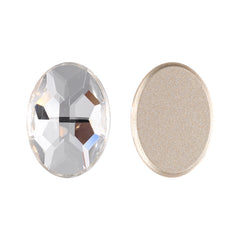 Crystal Oval Shape High Quality Glass Beveled Flat Back Rhinestones WholesaleRhinestone