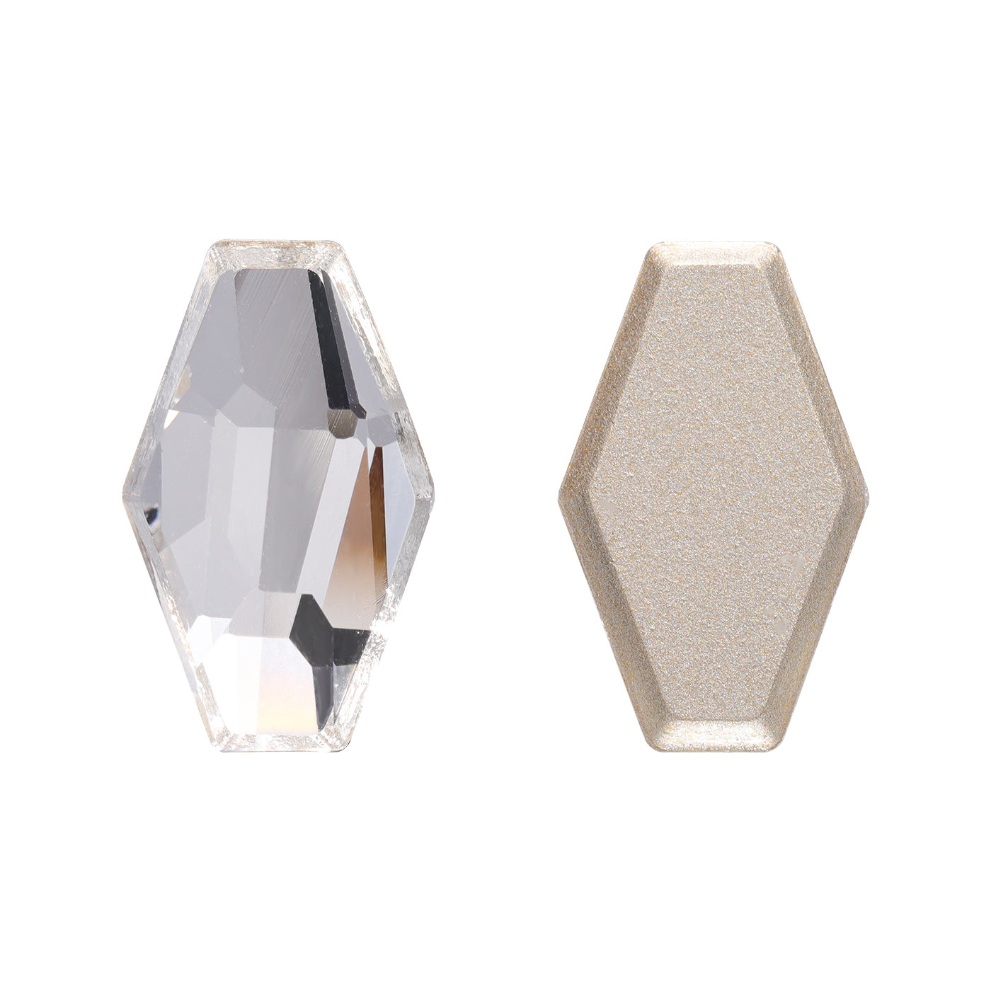 Crystal Hexagon Shape High Quality Glass Beveled Flat Back Rhinestones WholesaleRhinestone