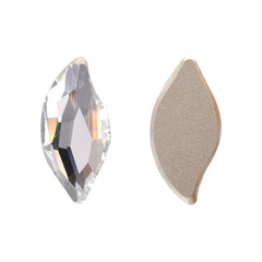 Crystal Diamond Leaf Shape High Quality Glass Beveled Flat Back Rhinestones WholesaleRhinestone