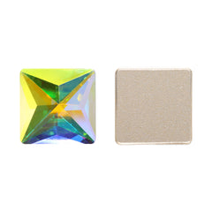 Crystal AB Square Shape High Quality Glass Beveled Flat Back Rhinestones WholesaleRhinestone