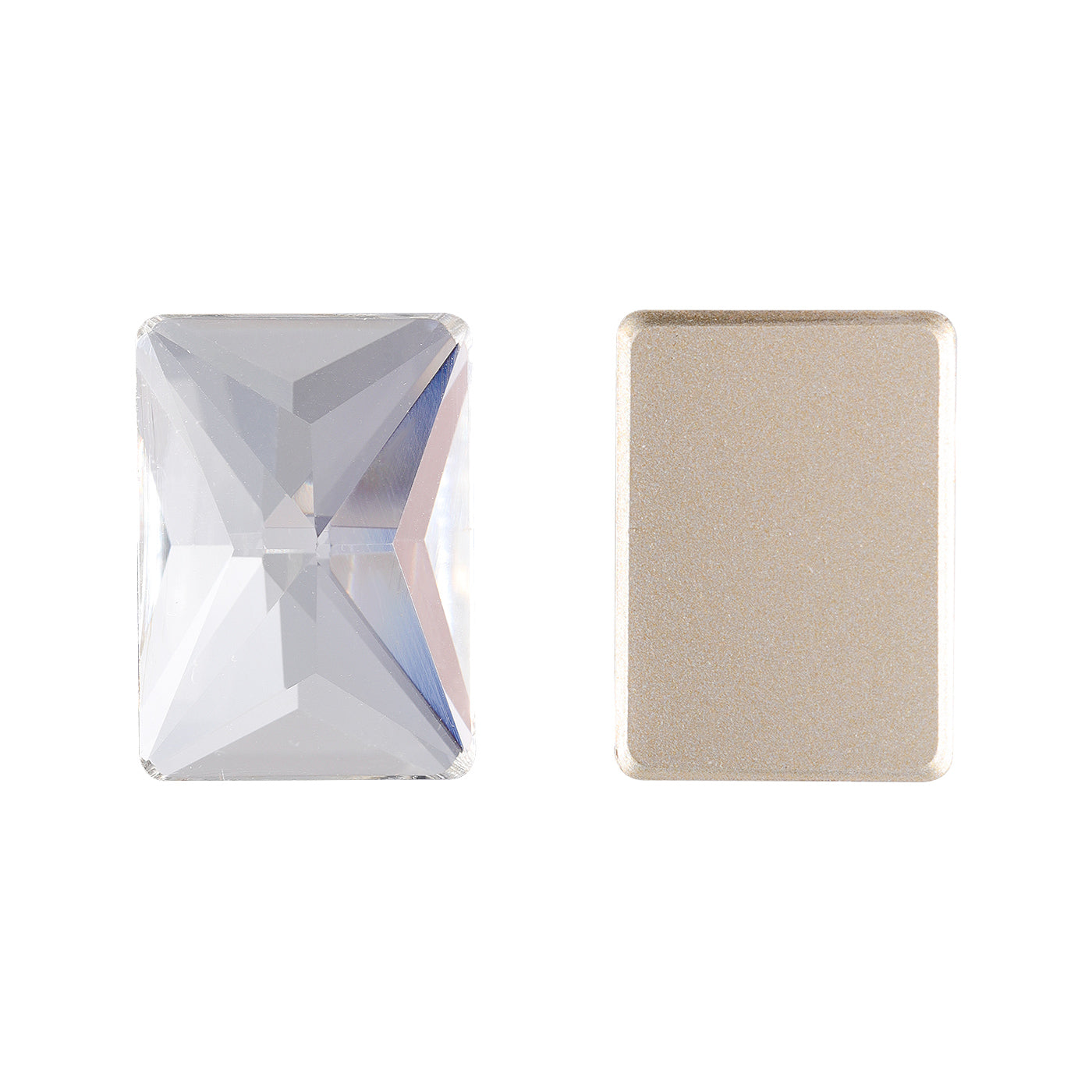 Crystal Rectangle Shape High Quality Glass Beveled Flat Back Rhinestones WholesaleRhinestone