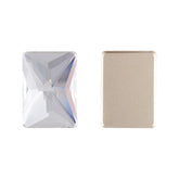 Crystal Rectangle Shape High Quality Glass Beveled Flat Back Rhinestones WholesaleRhinestone