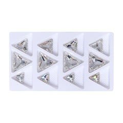Mixed Sizes Crystal Triangle Shape High Quality Glass Sew-on Rhinestones WholesaleRhinestone