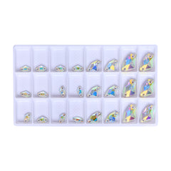 Mixed Sizes Crystal AB Galactic Shape High Quality Glass Sew-on Rhinestones WholesaleRhinestone