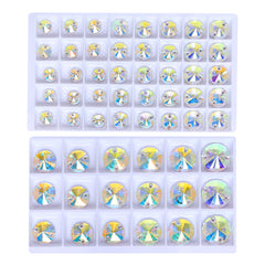 Mixed Sizes Crystal AB Rivoli Shape High Quality Glass Sew-on Rhinestones WholesaleRhinestone