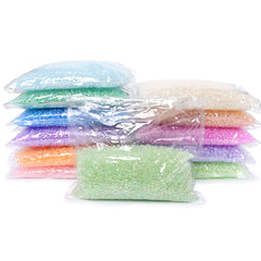 Various Colors Transparent AB Drop Shape Glass Seed Beads In Bulk Package WholesaleRhinestone