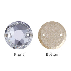 Mixed Sizes Crystal XIRIUS Round Shape High Quality Glass Sew-on Rhinestones WholesaleRhinestone