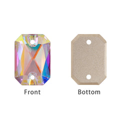 Mixed Sizes Crystal AB Octagon Shape High Quality Glass Sew-on Rhinestones WholesaleRhinestone