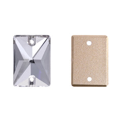 Mixed Sizes Crystal Rectangle Shape High Quality Glass Sew-on Rhinestones WholesaleRhinestone