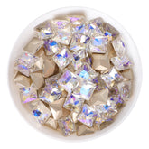 Moonlight Princess Square Shape Glass Pointed Back Fancy Rhinestones WholesaleRhinestone