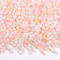 RNB012 Rainbow Effect Peanut Beads Shape Glass Seed Beads WholesaleRhinestone