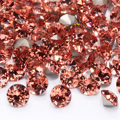 Light Peach XIRIUS Chaton Shape High Quality Glass Pointed Back Fancy Rhinestones WholesaleRhinestone