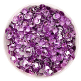 Lilac Glass FlatBack Rhinestones Silver Back WholesaleRhinestone