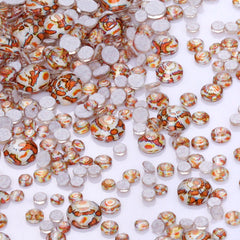 Mixed Sizes Crystal Leopard Grain Glass Flat Back Rhinestones For Nail Art WholesaleRhinestone