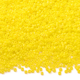 Opaque Bright Yellow Color Hight Quality Glass Cylinder Seed Beads 1.6 MM Size BS1008 WholesaleRhinestone