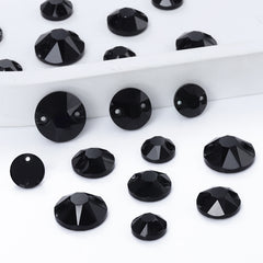 Crystal AB Xirius Round Forme de haute qualité en verre coudre des strass