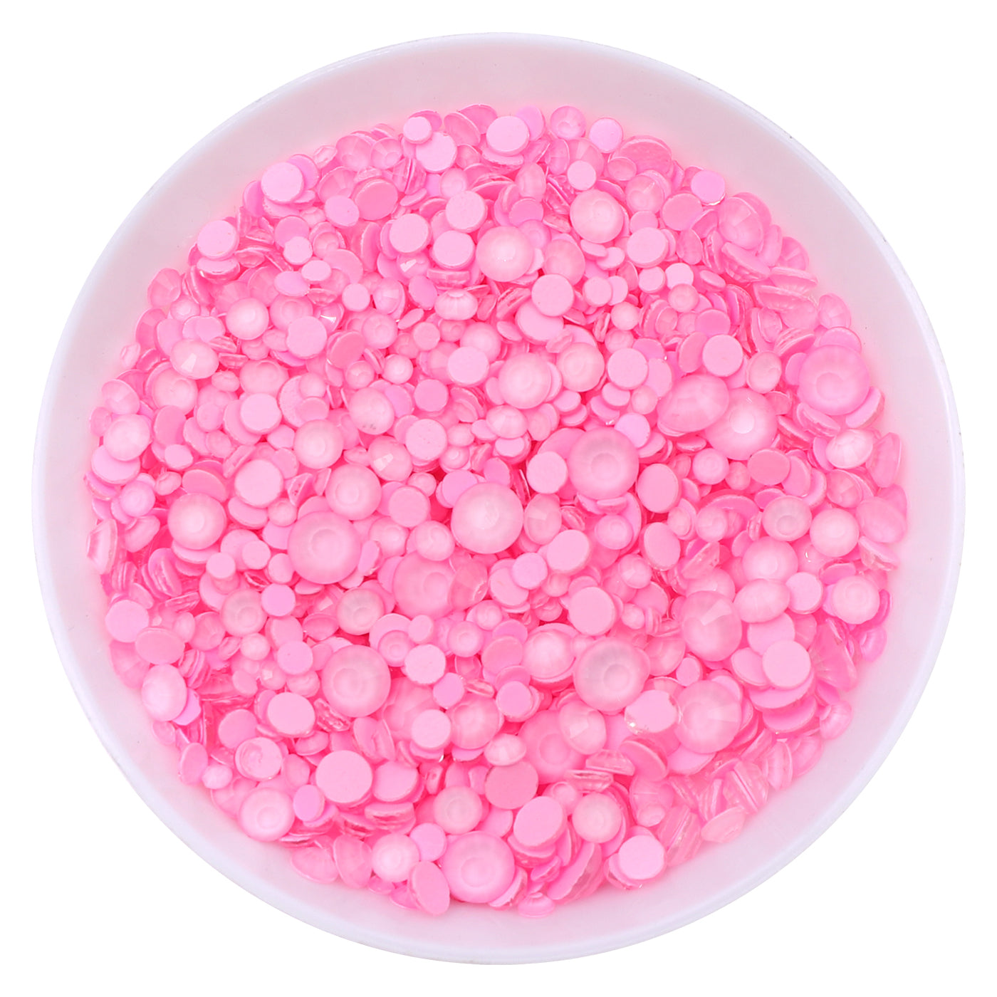 Mixed Sizes Light Pink FlatBack Neon Rhinestones For Nail Art WholesaleRhinestone