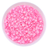 Mixed Sizes Light Pink FlatBack Neon Rhinestones For Nail Art WholesaleRhinestone