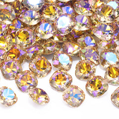 Paradise Shine Cushion Square Shape High Quality Glass Pointed Back Fancy Rhinestones WholesaleRhinestone