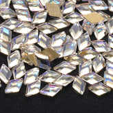 Rhombus Shape Blue Moonlight Flat Back Fancy Rhinestones WholesaleRhinestone