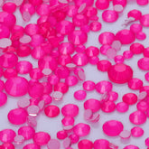 Mixed Sizes Rose FlatBack Neon Rhinestones For Nail Art WholesaleRhinestone