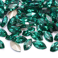 Emerald Navette Shape High Quality Glass Pointed Back Fancy Rhinestones WholesaleRhinestone