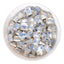 White Opal Rectangle Shape Glass Pointed Back Fancy Rhinestones WholesaleRhinestone