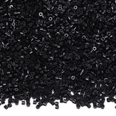 Opaque Black Color Hight Quality Glass Cylinder Seed Beads 1.6 MM Size BS1016 WholesaleRhinestone