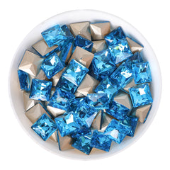 Aquamarine Prinsessa neliömuoto osoitti hienoja strassit