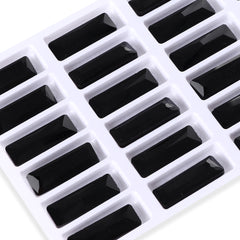 Jet Princess Baguette Shape High Quality Glass Pointed Back Fancy Rhinestones WholesaleRhinestone