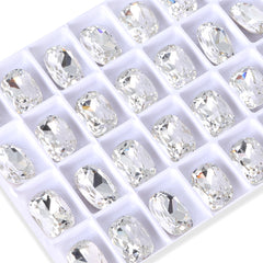 Crystal Cushion Shape High Quality Glass Pointed Back Fancy Rhinestones WholesaleRhinestone