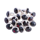 100 Sets Amethyst Glass Rhinestone Rivets for Leather Craft DIY Making WholesaleRhinestone