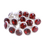 100 Sets Dark Siam Glass Rhinestone Rivets for Leather Craft DIY Making WholesaleRhinestone