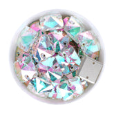 Crystal Phantom Rivoli Square Shape High Quality Glass Sew-on Rhinestones WholesaleRhinestone