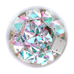 Crystal Phantom Rivoli Square Shape High Quality Glass Sew-on Rhinestones WholesaleRhinestone