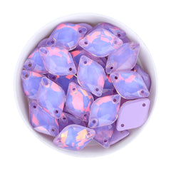 Lavender AM Lemon Shape High Quality Glass Sew-on Rhinestones WholesaleRhinestone