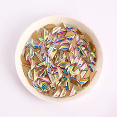 Trapeze Shape Crystal AB Flat Back Fancy Rhinestones WholesaleRhinestone