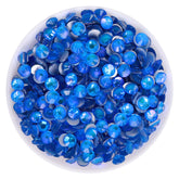 Flashing Dark Blue Glass FlatBack Rhinestones Silver Back WholesaleRhinestone